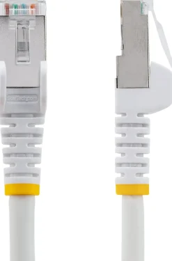 StarTech.com 2m CAT6a Ethernet Cable - White - Low Smoke Zero