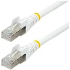 StarTech.com 2m CAT6a Ethernet Cable - White - Low Smoke Zero