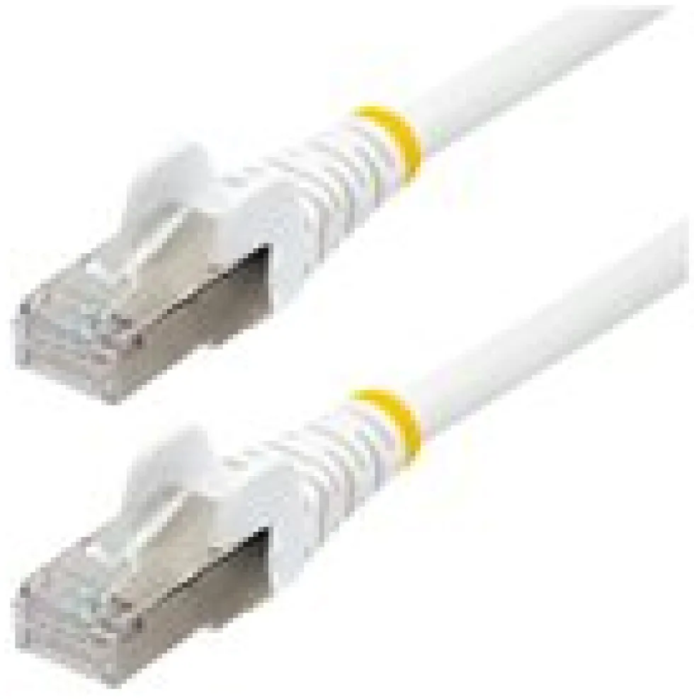 StarTech.com 1m CAT6a Ethernet Cable - White - Low Smoke Zero