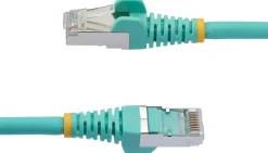 StarTech.com 1.5m CAT6a Ethernet Cable - Aqua - Low Smoke Zero