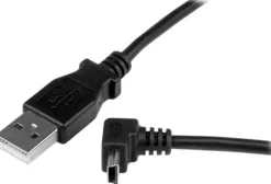 StarTech.com 1m Mini USB Cable Cord - A to Up Angle Mini B - Up