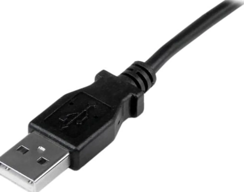 StarTech.com 1m Mini USB Cable Cord - A to Up Angle Mini B - Up
