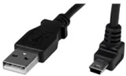 StarTech.com 1m Mini USB Cable Cord - A to Up Angle Mini B - Up