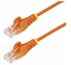 StarTech.com 3m Orange Slim CAT6 Ethernet Cable, Snagless,