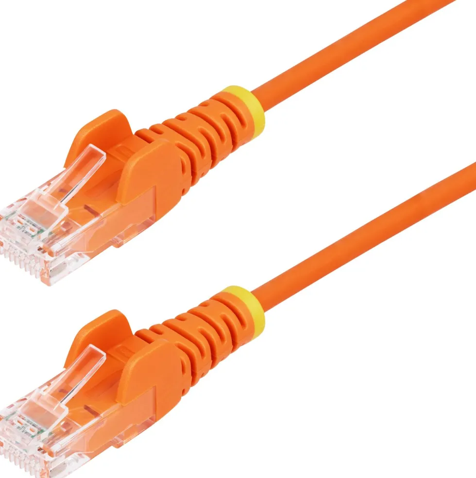 StarTech.com 3m Orange Slim CAT6 Ethernet Cable, Snagless,