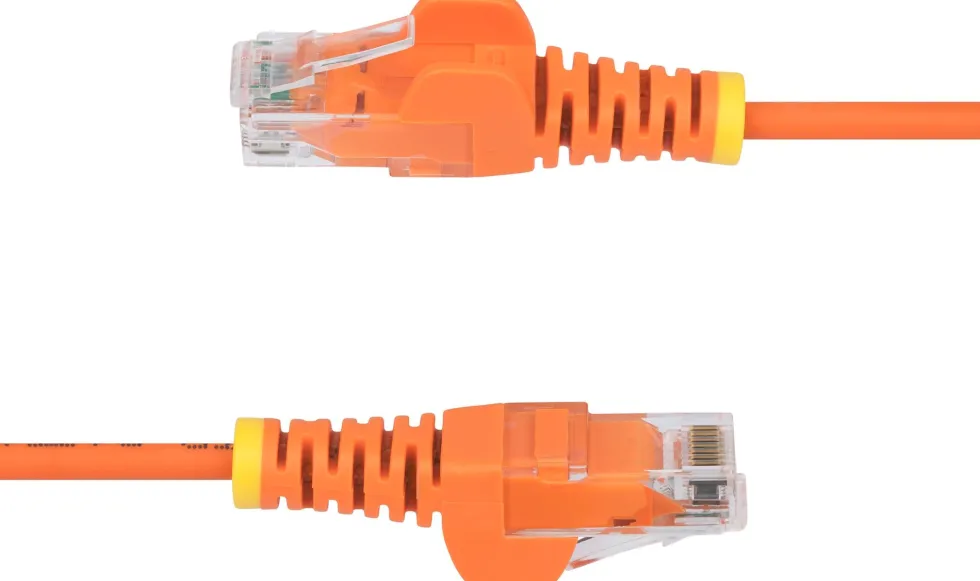 StarTech.com 3m Orange Slim CAT6 Ethernet Cable, Snagless,