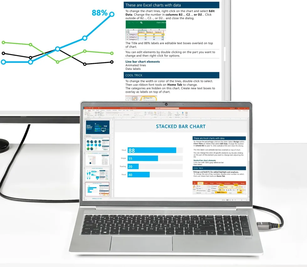 StarTech.com 3 m Premium certifierad HDMI 2.0-kabel - Hög