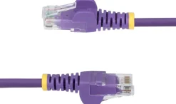 StarTech.com 2m Purple Slim CAT6 Ethernet Cable, Snagless,