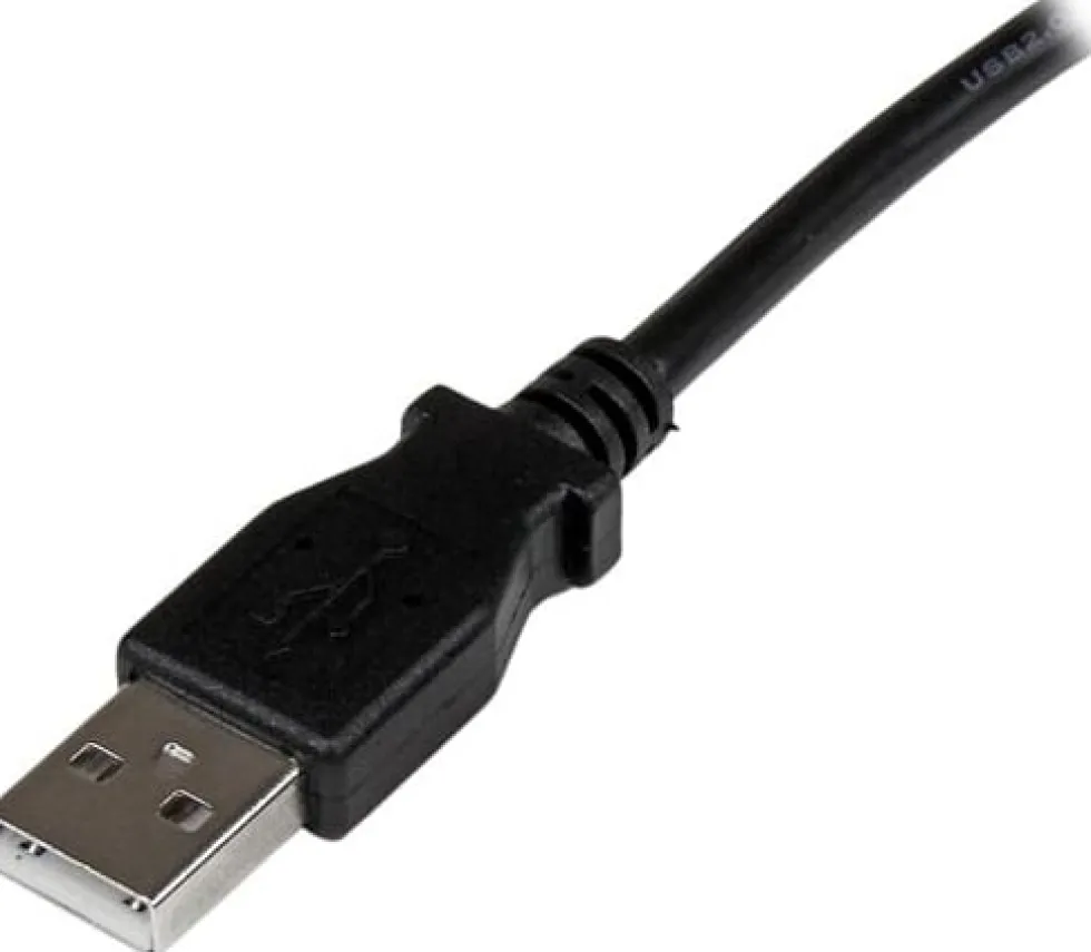 StarTech.com 2m USB 2.0 A to Right Angle B Cable Cord - 2 m USB