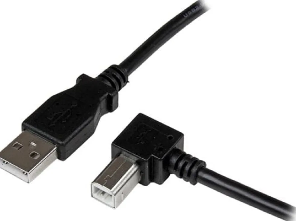 StarTech.com 2m USB 2.0 A to Right Angle B Cable Cord - 2 m USB
