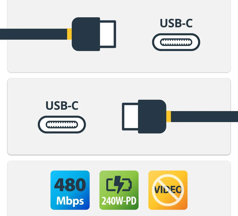 StarTech.com 2m USB C Charging Cable, USB-IF Certified USB-C
