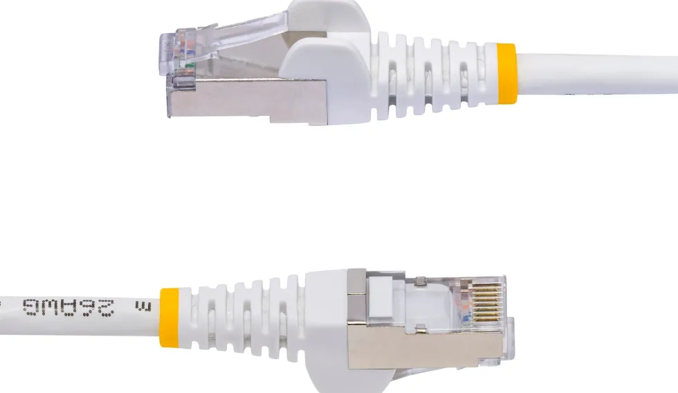 StarTech.com 10m White CAT8 Ethernet Cable, Snagless, S/FTP,