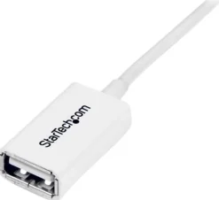 StarTech.com 1m White USB 2.0 Extension Cable Cord - A to A