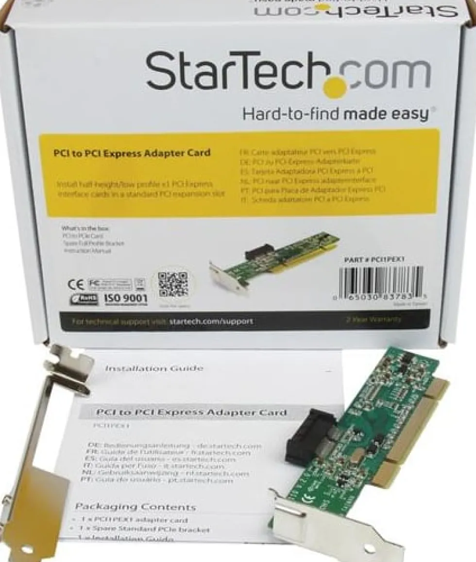 StarTech.com PCI to PCI Express Adapter Card - PCIe x1 (5V) to
