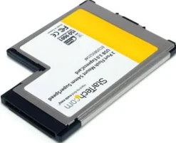 StarTech.com 2 Port Flush Mount ExpressCard 54mm SuperSpeed USB