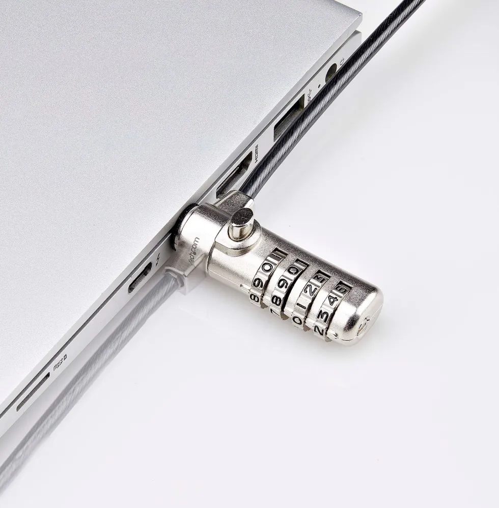 StarTech.com Slim Lock K-Slot Compatible, 6.6ft Combination