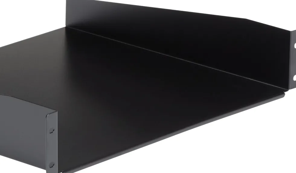 StarTech.com 2U Fixed Server Rack Mount Shelf, 16in Deep Steel