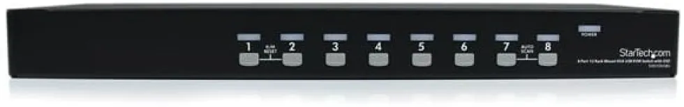 StarTech.com 1U hyllmonterad USB KVM-switch med 8 portar och OSD