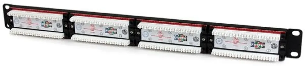 StarTech.com 1U hyllmonterbar Cat 6 110 patchpanel med 24 portar