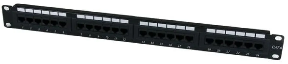 StarTech.com 1U hyllmonterbar Cat 6 110 patchpanel med 24 portar