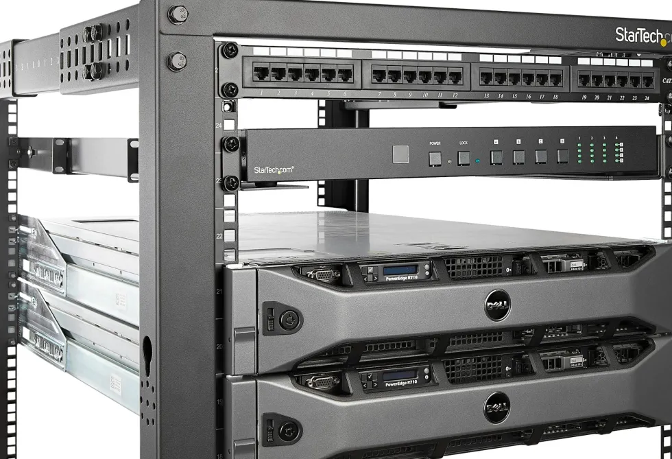 StarTech.com 1U 19 inch Server Rack Rails, 24-36 inch Adjustable