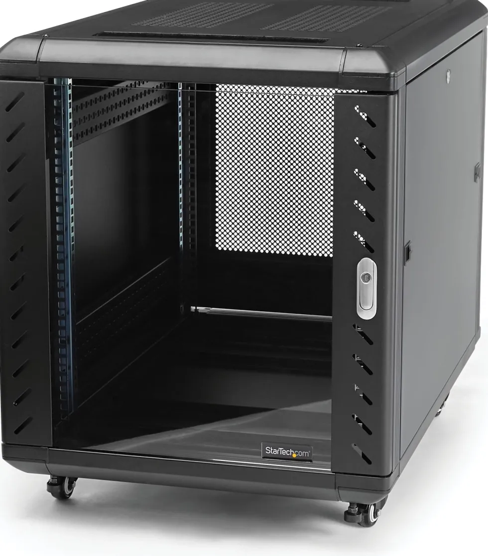 StarTech.com 12U 29" nedmonterbart serverskåp med hjul - Rack