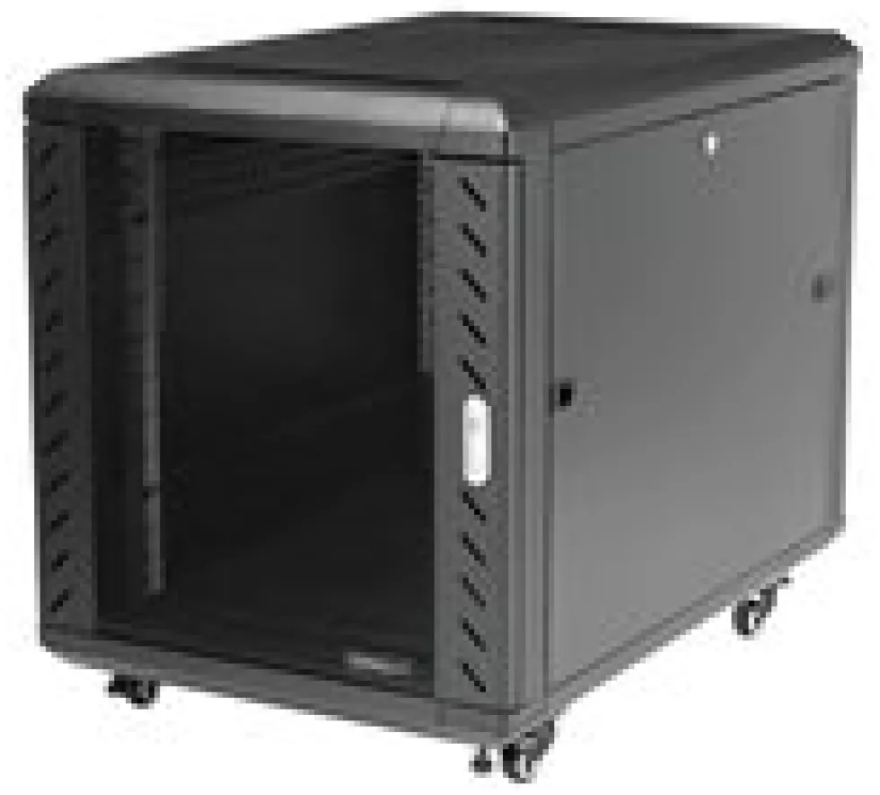 StarTech.com 12U 29" nedmonterbart serverskåp med hjul - Rack