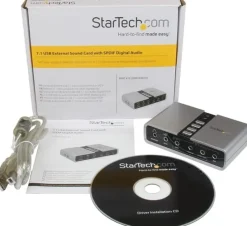 StarTech.com 7.1 USB-audio-adapter externt ljudkort med SPDIF