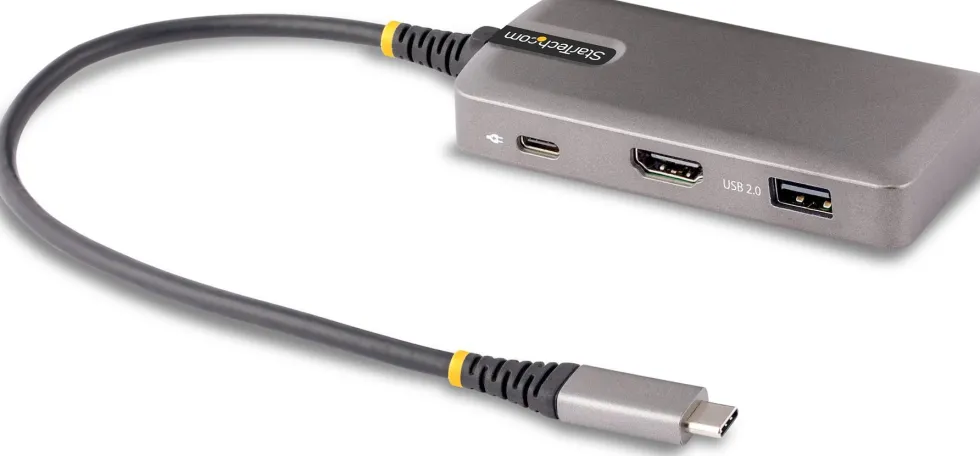 StarTech.com USB-C Multiport Adapter, 4K 60Hz HDMI, HDR, 3-Port