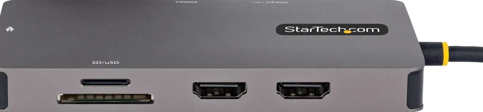 StarTech.com USB C-multiportadapter, dubbel HDMI-video, 4K