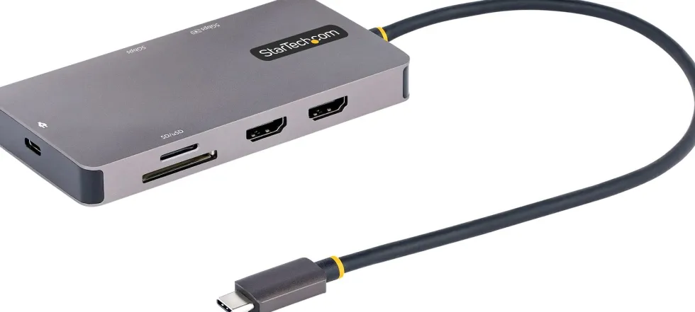 StarTech.com USB C-multiportadapter, dubbel HDMI-video, 4K