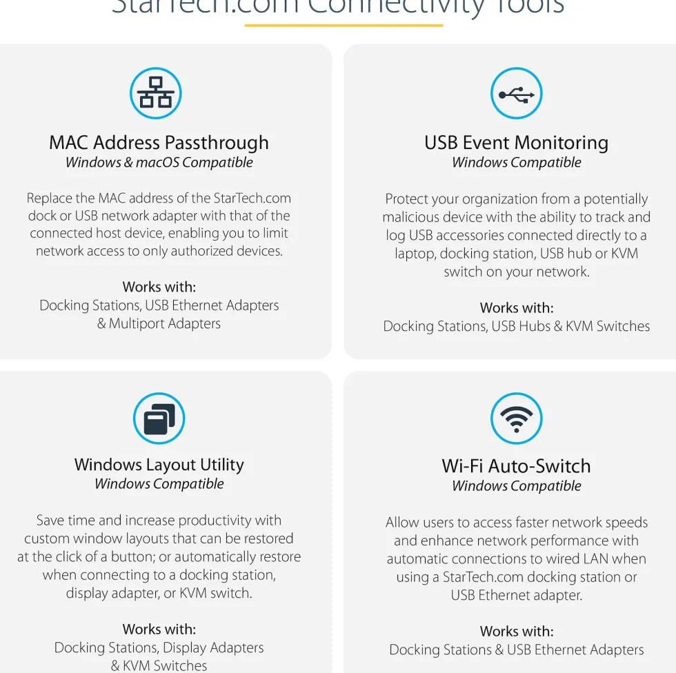 StarTech.com USB C-multiportadapter - USB-C Mini-resedocka med
