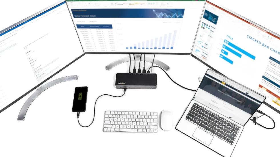 StarTech.com USB-C- och USB-A-dockningsstation - Universal