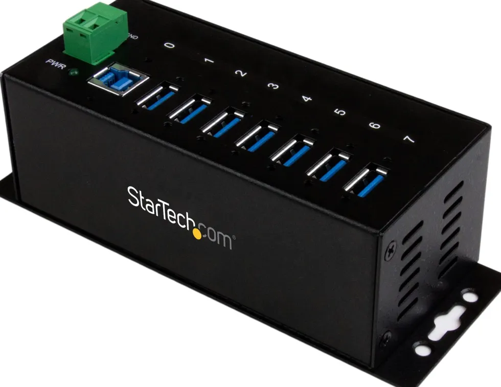 StarTech.com USB 3.0-hubb med 7 portar - Industriell USB-A-hubb