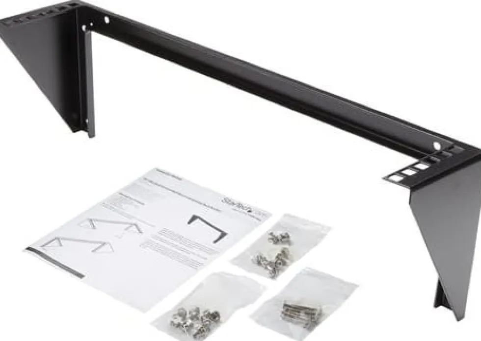 StarTech.com 2U Vertical Wall Mount Patch Panel Bracket - Steel