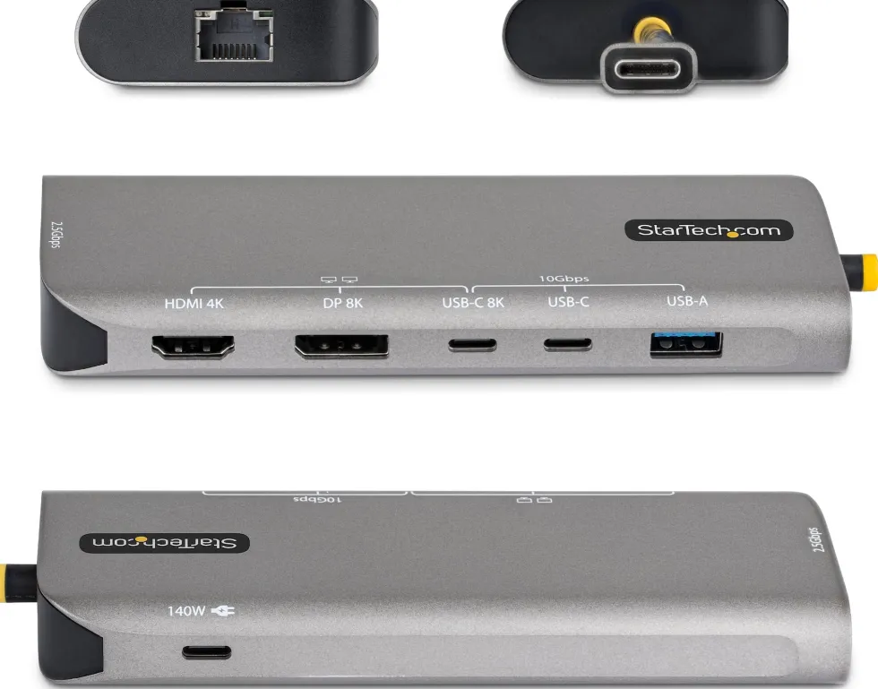 Startech - Dockningsstation - för laptop - USB4 - HDMI, DP