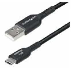 StarTech 1ft (30cm) USB-A to USB-C Charging Cable, Charger Cord
