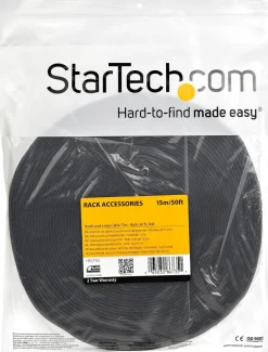 Startech 50ft. Hook and Loop Roll - Cut-to-Size Reusable Cable