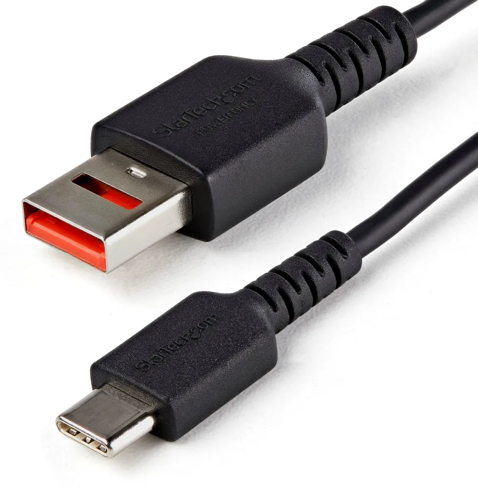 StarTech 3ft (1m) Secure Charging Cable, USB-A to USB-C Data