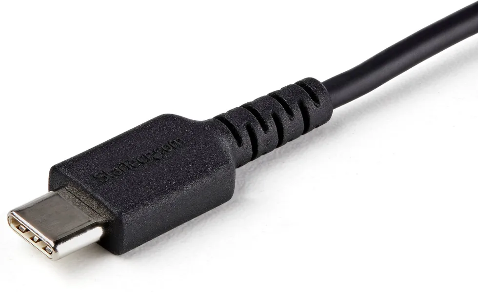 StarTech 3ft (1m) Secure Charging Cable, USB-A to USB-C Data