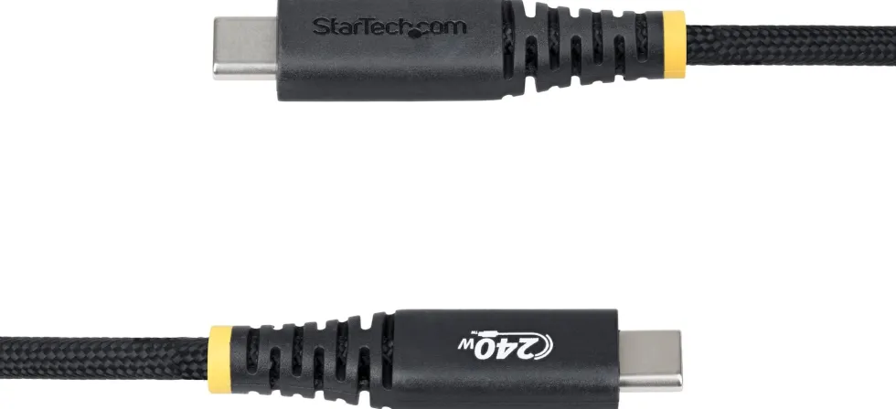 StarTech 10ft (3m) USB-C Charging Cable, 240W, Silicone Jacket