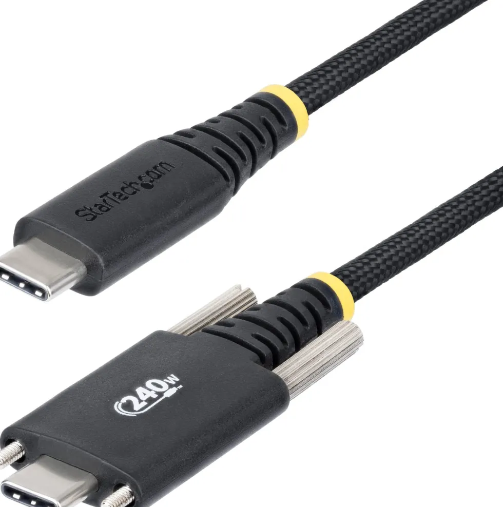 StarTech 10ft (3m) USB-C Charging Cable, 240W, Silicone Jacket