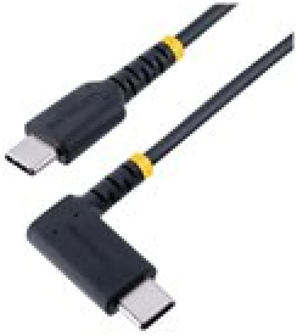 StarTech 6in (15cm) USB C Charging Cable Right Angle, 60W PD 3A,