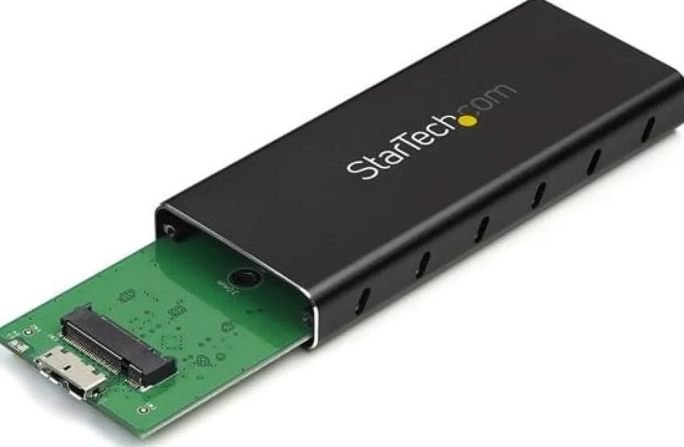 Startech M.2 SSD-kabinett för M.2 SATA SSD-enheter - USB 3.1 (10