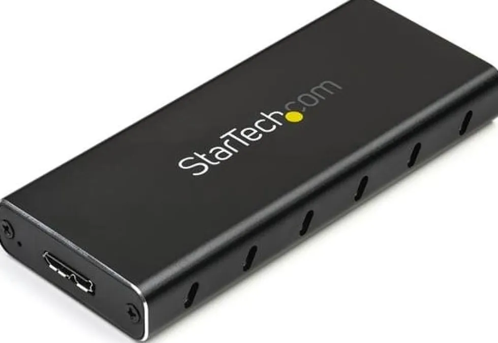 Startech M.2 SSD-kabinett för M.2 SATA SSD-enheter - USB 3.1 (10