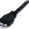 StarTech 0,5 m svart SuperSpeed USB 3.0-kabel A till Micro B 