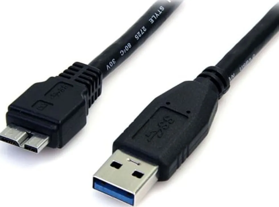 StarTech 0,5 m svart SuperSpeed USB 3.0-kabel A till Micro B 