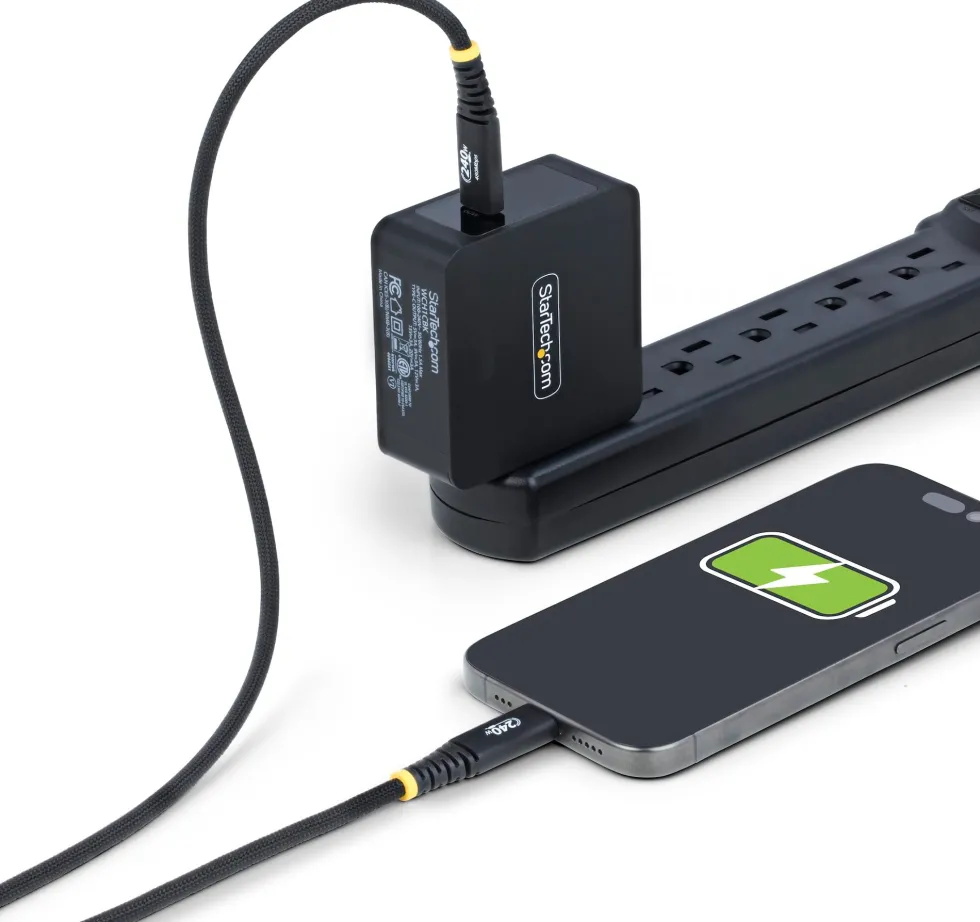 StarTech 2m USB-C Charging Cable, 240W, Silicone Jacket w/Braid