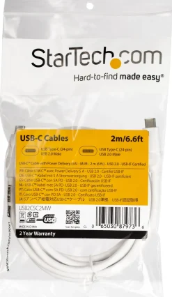 StarTech 1 m USB-C-kabel med USB-A-adapterdongel - Hybrid 2-i-1