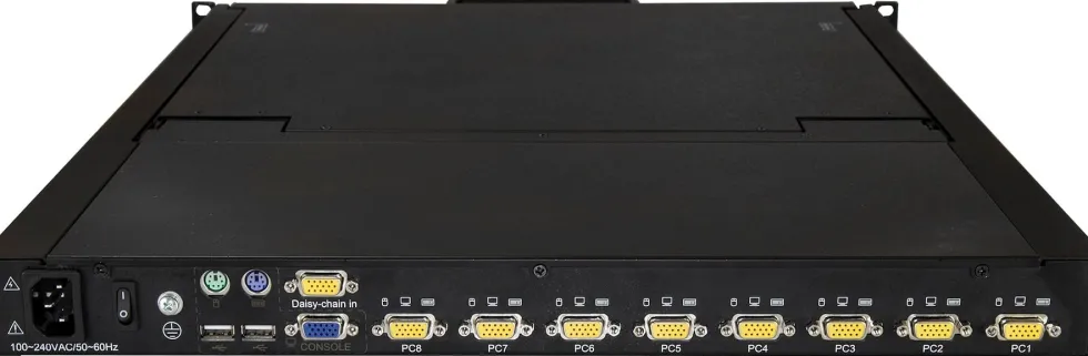 StarTech 8-ports rackmonterad KVM-konsol med 1,8 m kablar